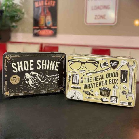 Flat metallboks «Shoe shine»