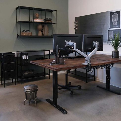 Seattle metallhylle, svart, lav – Trademark Living