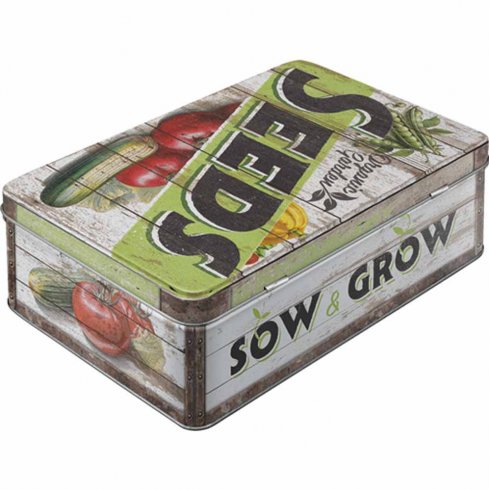 Flat metallboks Seeds
