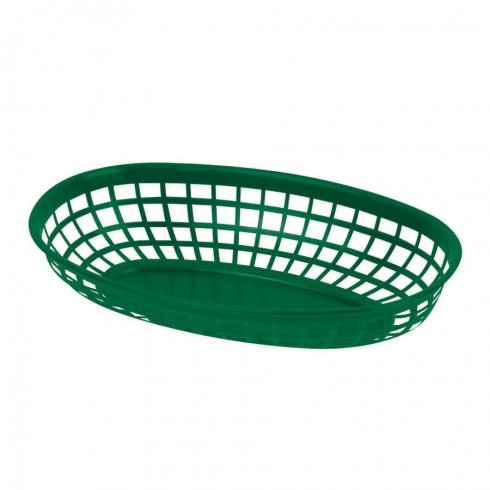 Serveringskurv, grønn (dinerbasket)