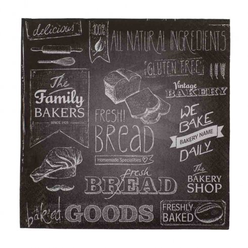 Servietter fra Urban Bakery, 33 x 33 cm