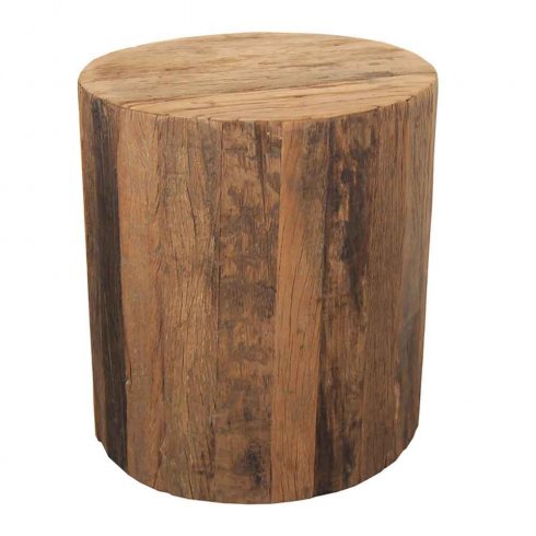 Sidebord i tre «Kub» med hjul, H 47 cm, Trademark Living