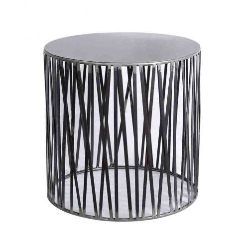 Sylindrisk sidebord/kurv i jern fra Trademark Living