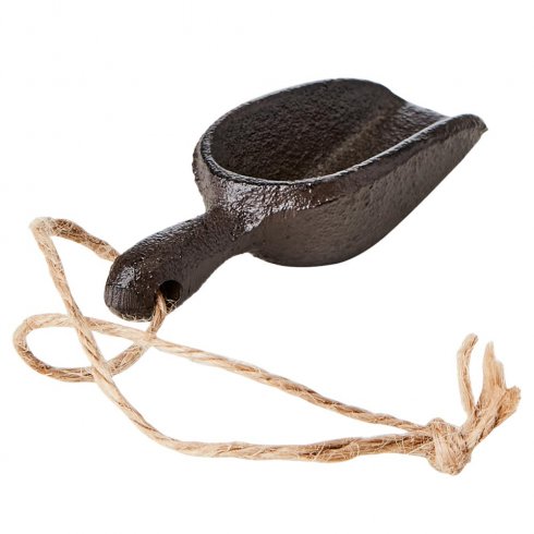 Miniskuffe i støpejern, svart/brun