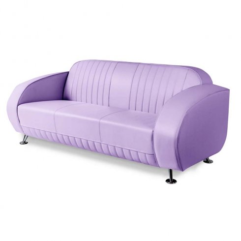 Enfarget sofa i amerikansk diner-stil med høy rygg