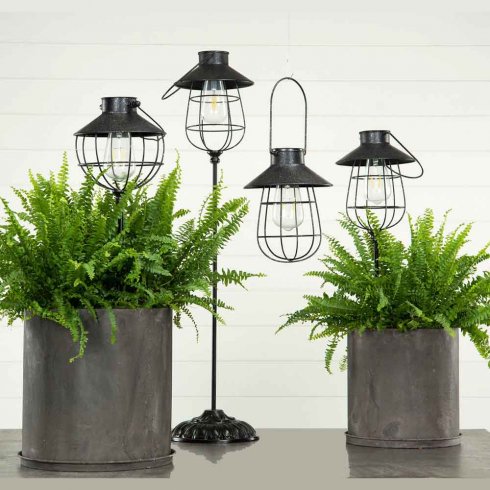 Solcellelampe 22 cm