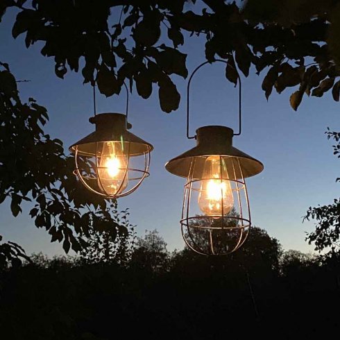 Solcellelampe 22 cm