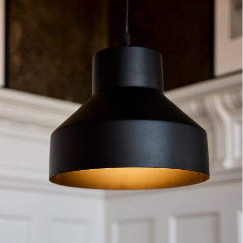 Solo taklampe, matt svart, 26 cm – Pr Home