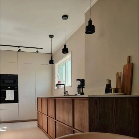 Solo vinduslampe, matt svart, 13 cm – Pr Home