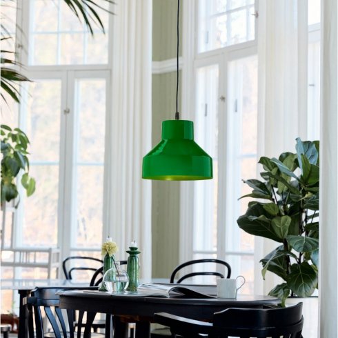 Solo taklampe, blank grønn, 26 cm – Pr Home