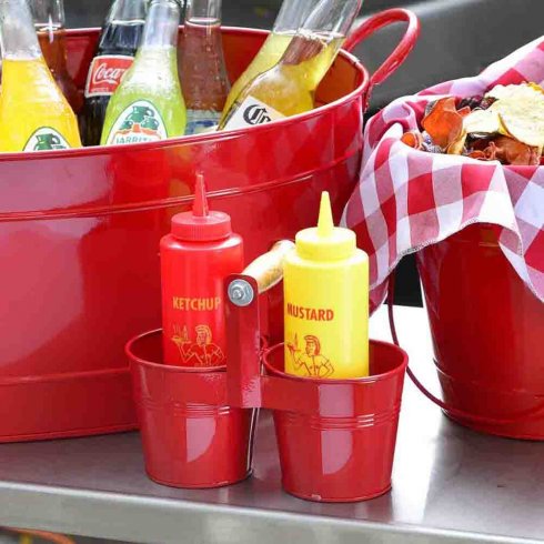 Servisesett med klemflasker