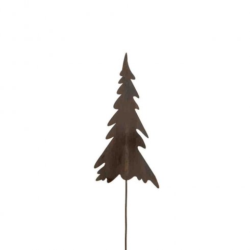 Strikk juletre i metall, 12 cm