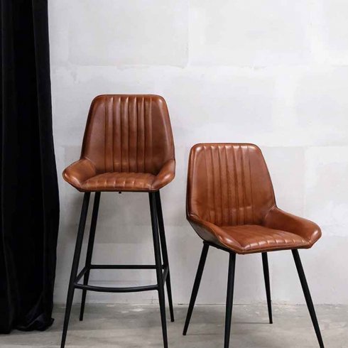Spisestol «Comfort» i skinn fra Trademark Living