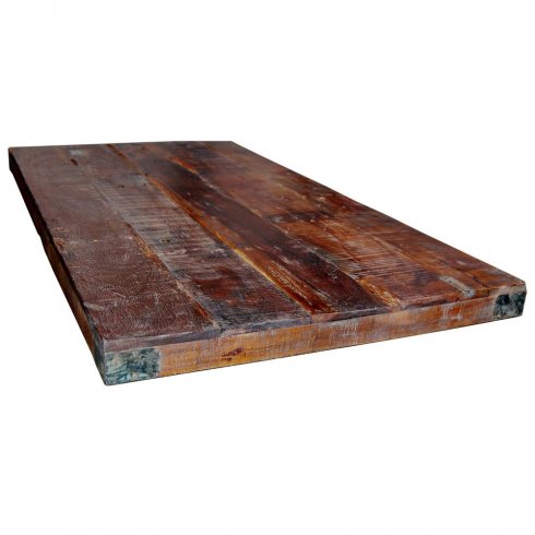 Robust bordplate i gjenvunnet tre, 150 x 80 cm