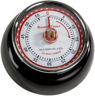 Kjøkkentimer, svart, Dulton, magnetisk