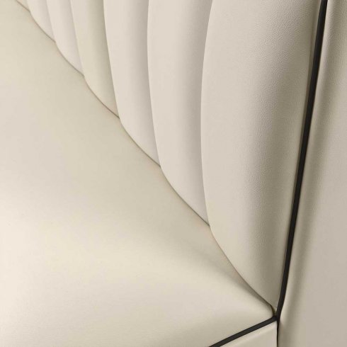 Diner-sittebås – retro-sofa, endeelement 70 cm