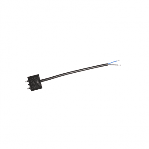 Takkontakt DCL, svart, 20 cm kabel, uten jord