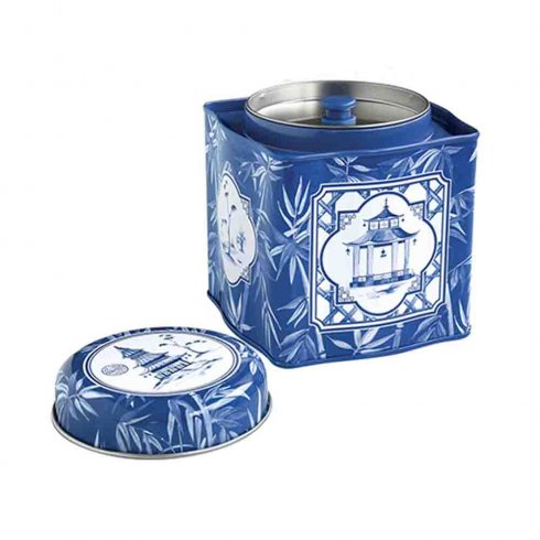 Te-eske Nostalgia Blå, japansk stil, 200 gram