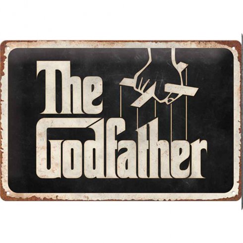 «The Godfather»-metallskilt 20 x 30 cm