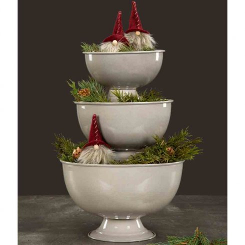 Nissepinner, 2-pakning, mørkerød/beige, 10 cm