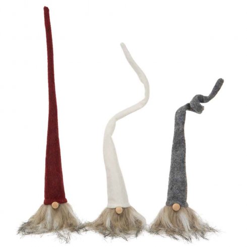 Nisse Luva med ståltråd, blandet, 3 stk., 30 cm