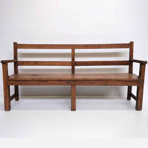 Tråbänk med ryggstøtte Unic Item Trademark Living
