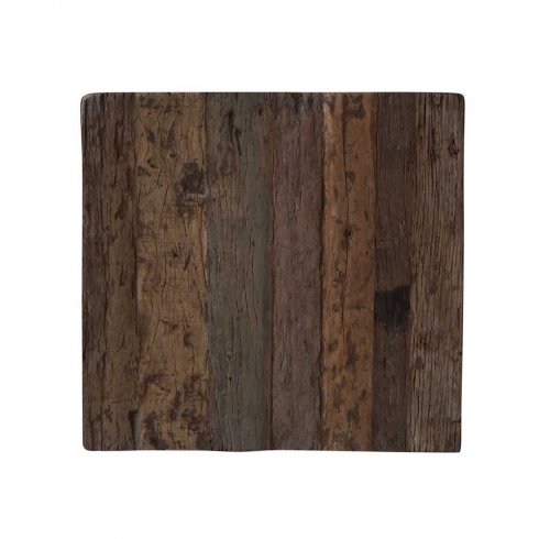 Sidebord i tre «Kub» med hjul, 45 x 45 cm, Trademark Living