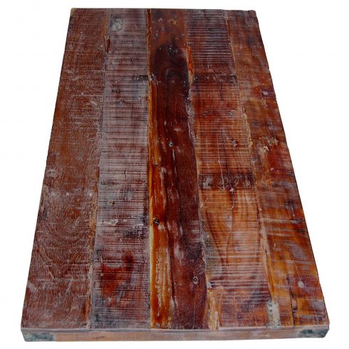 Robust bordplate i gjenvunnet tre, 150 x 80 cm