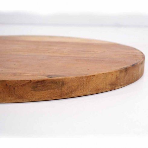 Sandblåst, lett, rund bordplate, Ø 70 cm