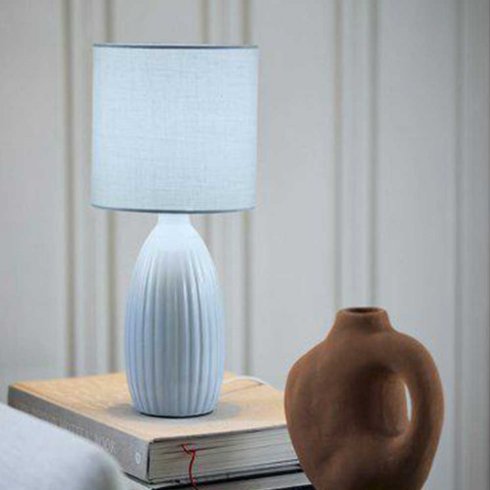 Uno bordlampe, blå, 37 cm – Pr Home