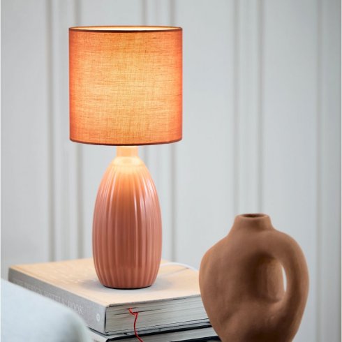 Uno bordlampe, rustrød, 37 cm – Pr Home