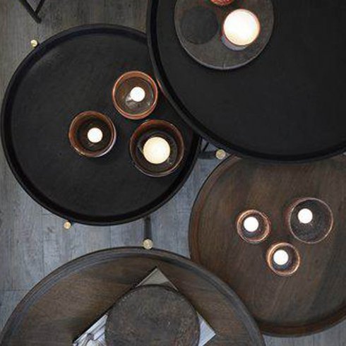 Turin sidebord, 2 sett, svart, Wikholm Form