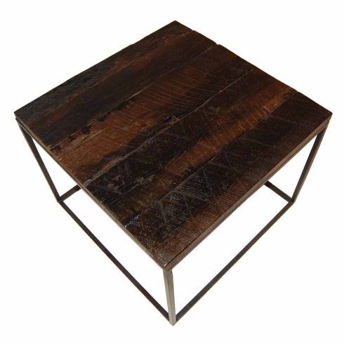 Salongbord i gjenvunnet tre 60 x 60 cm Trademark Living
