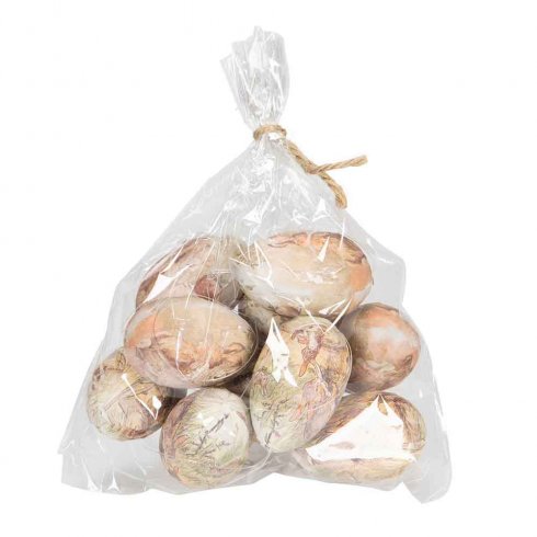 Påskeegg «Vintage Hare» med anheng, 10-pakning