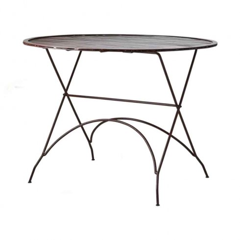 Visby jernbord, diameter 100 cm, Bordeaux