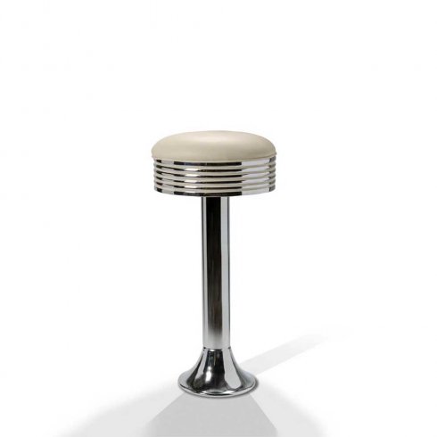 Diner barstol golvfast utan rygg off white