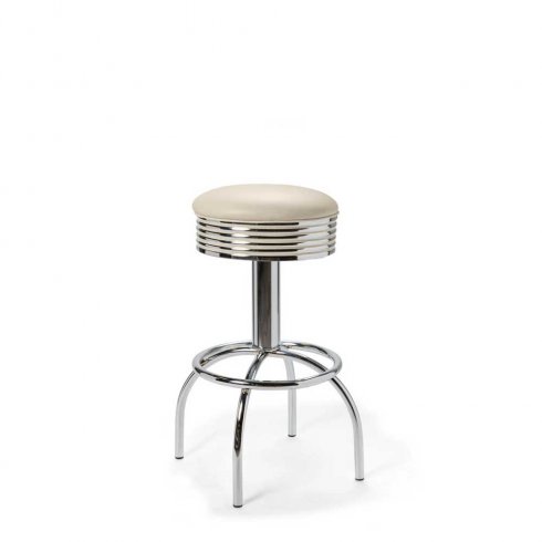 Diner barstol nostalgi utan rygg off white