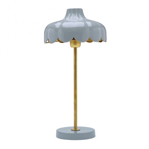 Wells bordlampe Blå/gull 50 cm - Pr Home