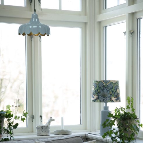 Wells tak-/vinduslameller Blå/gull 24 cm – Pr Home