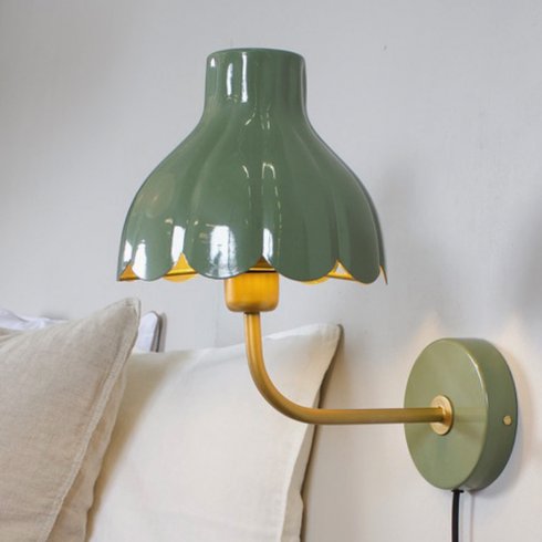 Wells vegglampe Mossa/gull 21 cm – Pr Home
