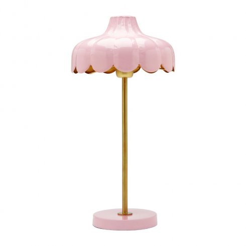 Wells bordlampe Rosa/gull 50 cm – Pr Home