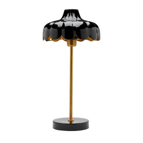 Wells bordlampe, svart/gull, 50 cm – Pr Home