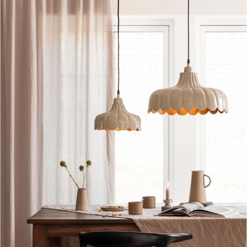 Wells tak-/vinduslameller, beige/gull, 24 cm – Pr Home