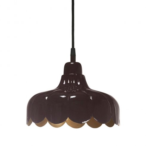 Wells tak-/vinduslampe, brun/gull, 24 cm – Pr Home