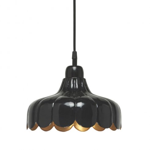 Wells tak-/vinduslameller, svart/gull, 24 cm – Pr Home