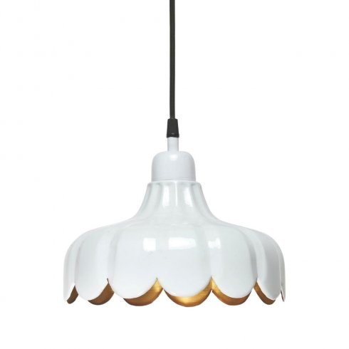 Wells tak-/vinduslamell, hvit/gull, 24 cm – Pr Home