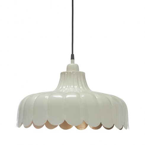 Wells taklampe, beige/gull, 43 cm – Pr Home