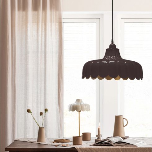 Wells taklampe, brun/gull, 43 cm – Pr Home