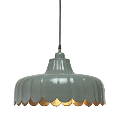 Wells taklampe Grønn/gull 43 cm - Pr Home