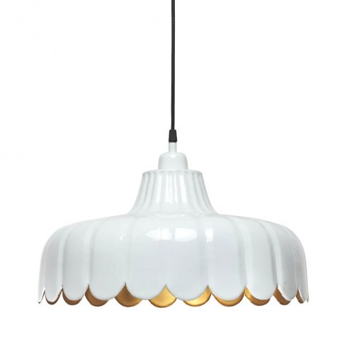 Wells taklampe Hvit/gull 43 cm – Pr Home